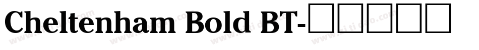 Cheltenham Bold BT字体转换
